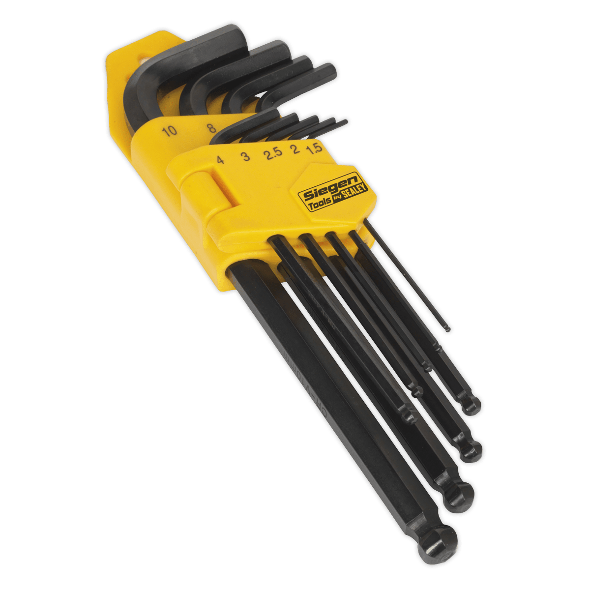 Sealey S01093 Ball - End Hex Key Set 9pc Long Metric - S01093 - Sealey Tools UK - Trade Counter Direct