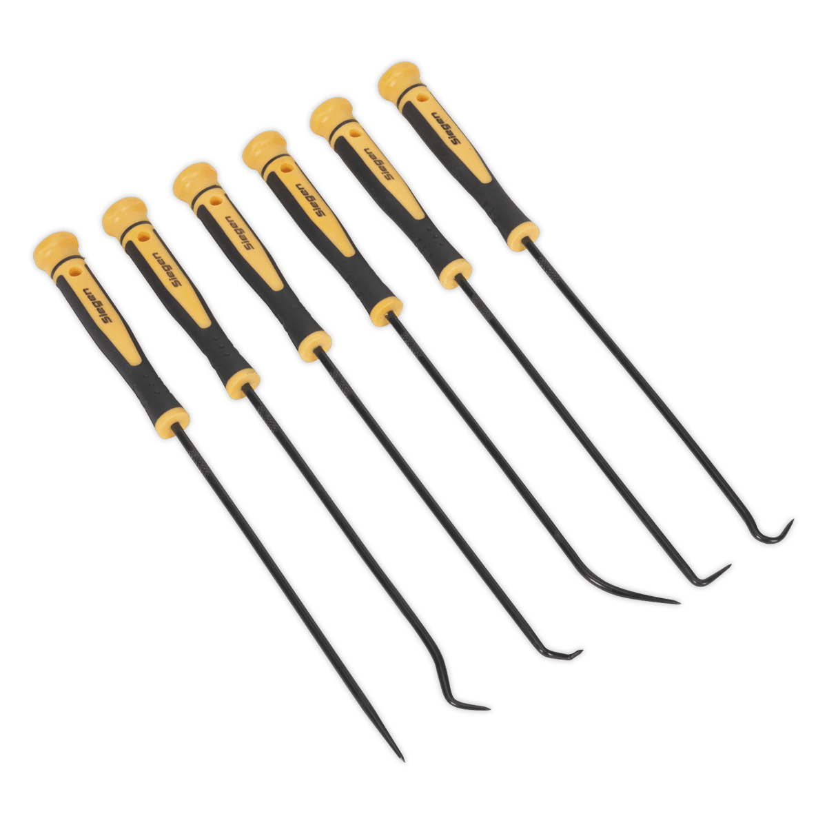 Sealey S01104 Pick & Hook Set 6pc Extra - Long - S01104 - Sealey Tools UK - Trade Counter Direct