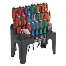 Sealey S01106 Hammer - Thru Screwdriver, Hex Key & Bit Set 44pc - S01106 - Sealey Tools UK - Trade Counter Direct