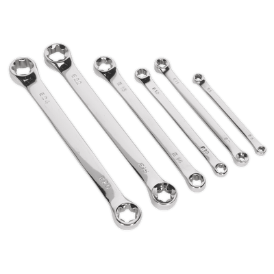 Sealey S01107 TRX - Star* Double End Spanner Set 6pc - S01107 - Sealey Tools UK - Trade Counter Direct