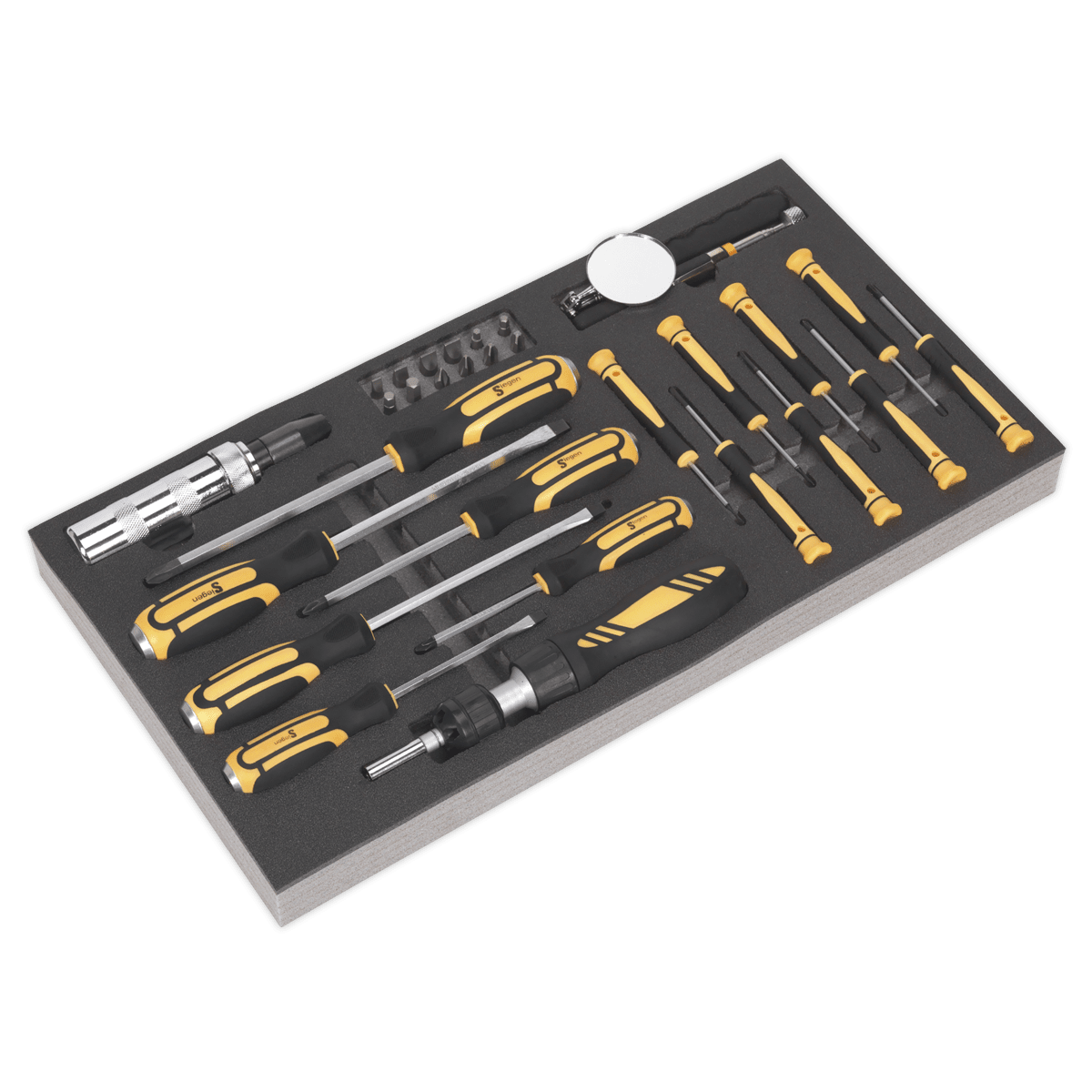 Sealey S01128 Tool Tray with Screwdriver Set 36pc - S01128 - Sealey Tools UK - Trade Counter Direct