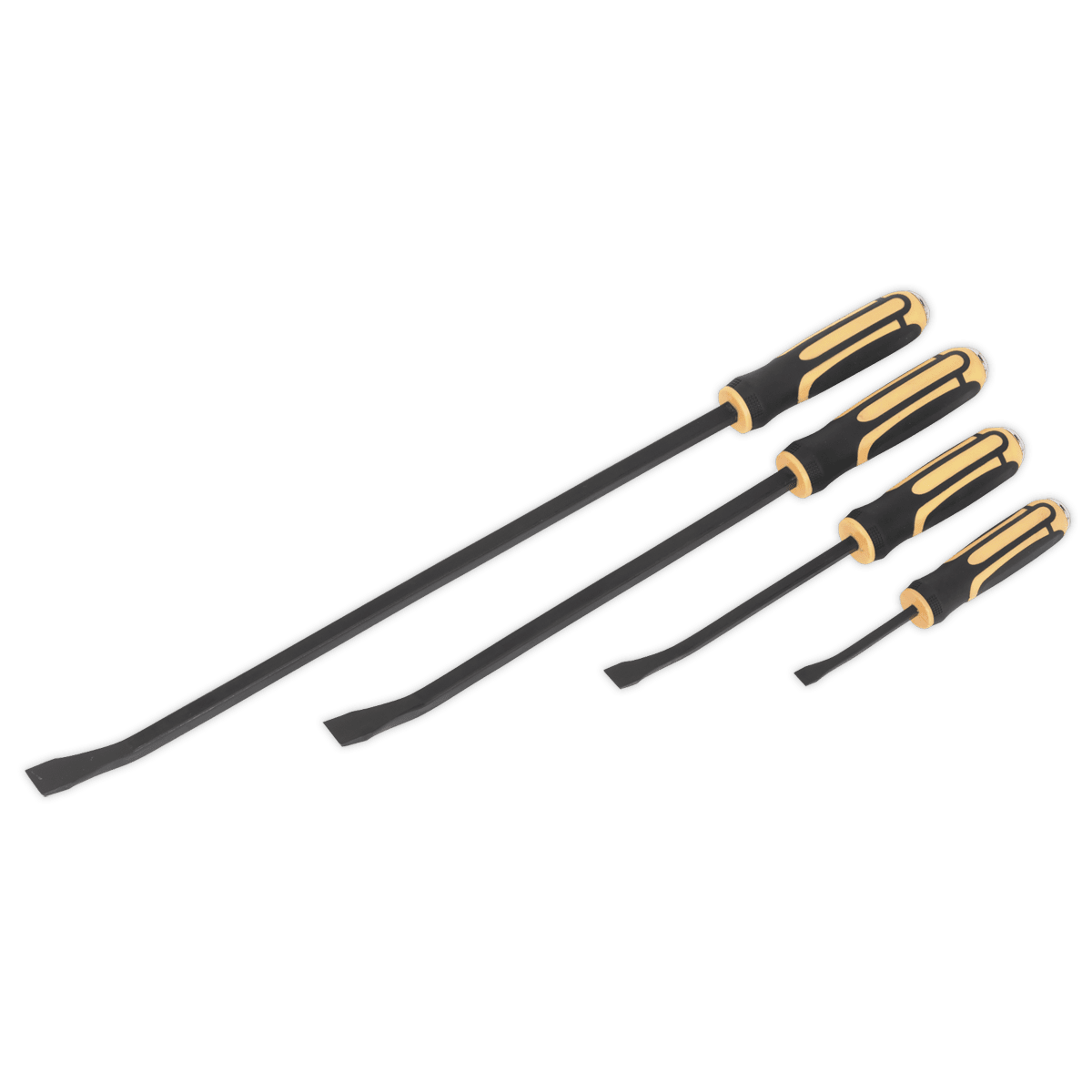 Sealey S01138 Angled Pry Bar Set with Hammer Cap Heavy - Duty 4pc - S01138 - Sealey Tools UK - Trade Counter Direct