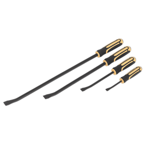 Sealey S01138 Angled Pry Bar Set with Hammer Cap Heavy - Duty 4pc - S01138 - Sealey Tools UK - Trade Counter Direct