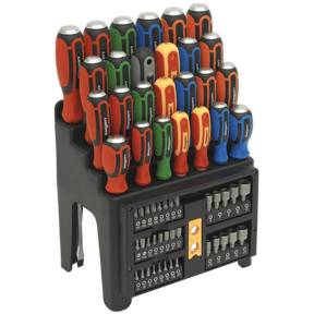 Sealey S01153 Hammer - Thru Screwdriver, Bit & Nut Driver Set 61pc - S01153 - Sealey Tools UK - Trade Counter Direct