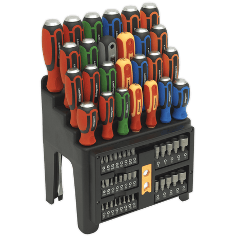 Sealey S01153 Hammer - Thru Screwdriver, Bit & Nut Driver Set 61pc - S01153 - Sealey Tools UK - Trade Counter Direct