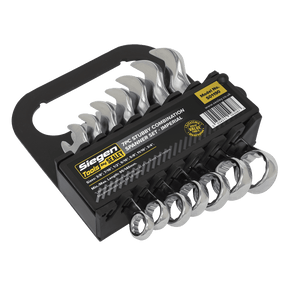 Sealey S01190 Combination Spanner Set 7pc Stubby Imperial - S01190 - Sealey Tools UK - Trade Counter Direct