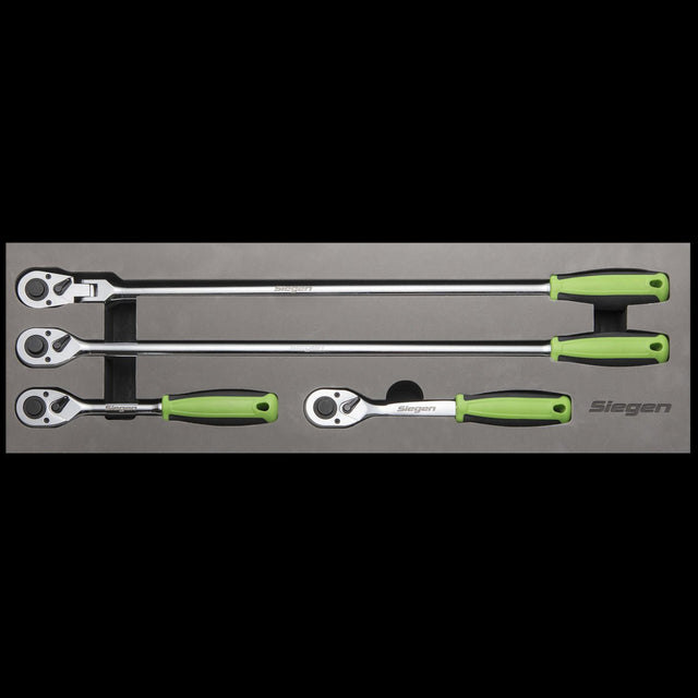 Sealey S01231 Ratchet Wrench Set 4pc 1/2"Sq Drive Flip Reverse - S01231 - Sealey Tools UK - Trade Counter Direct