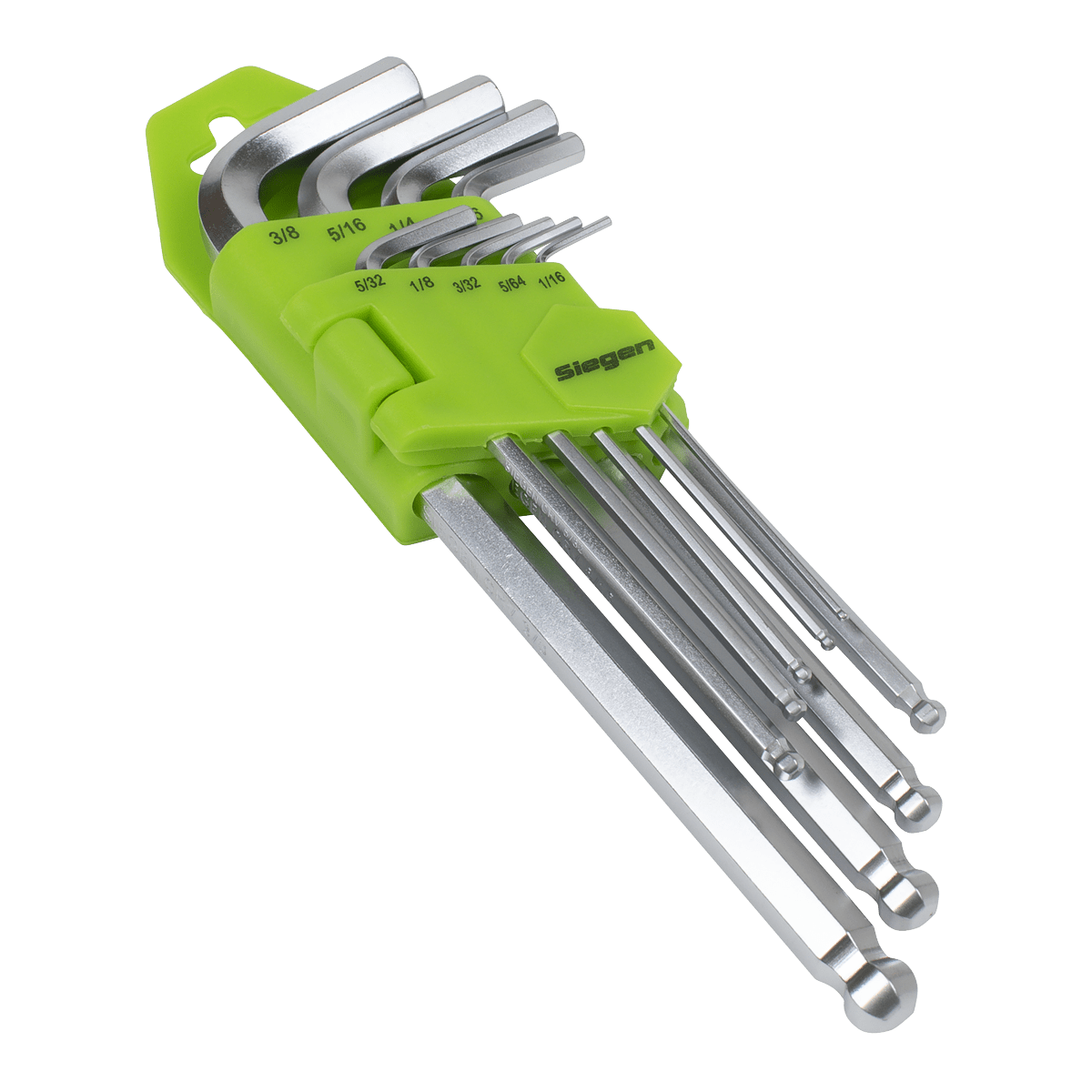 Sealey S01261 Hex Key Set Long Ball - End 9pc - Imperial - S01261 - Sealey Tools UK - Trade Counter Direct
