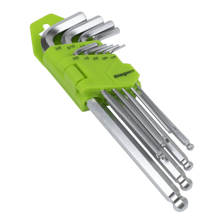 Sealey S01261 Hex Key Set Long Ball - End 9pc - Imperial - S01261 - Sealey Tools UK - Trade Counter Direct