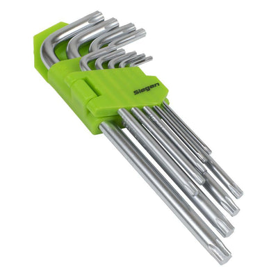 Sealey S01262 Key Set TRX - Star* Long 9pc - S01262 - Sealey Tools UK - Trade Counter Direct