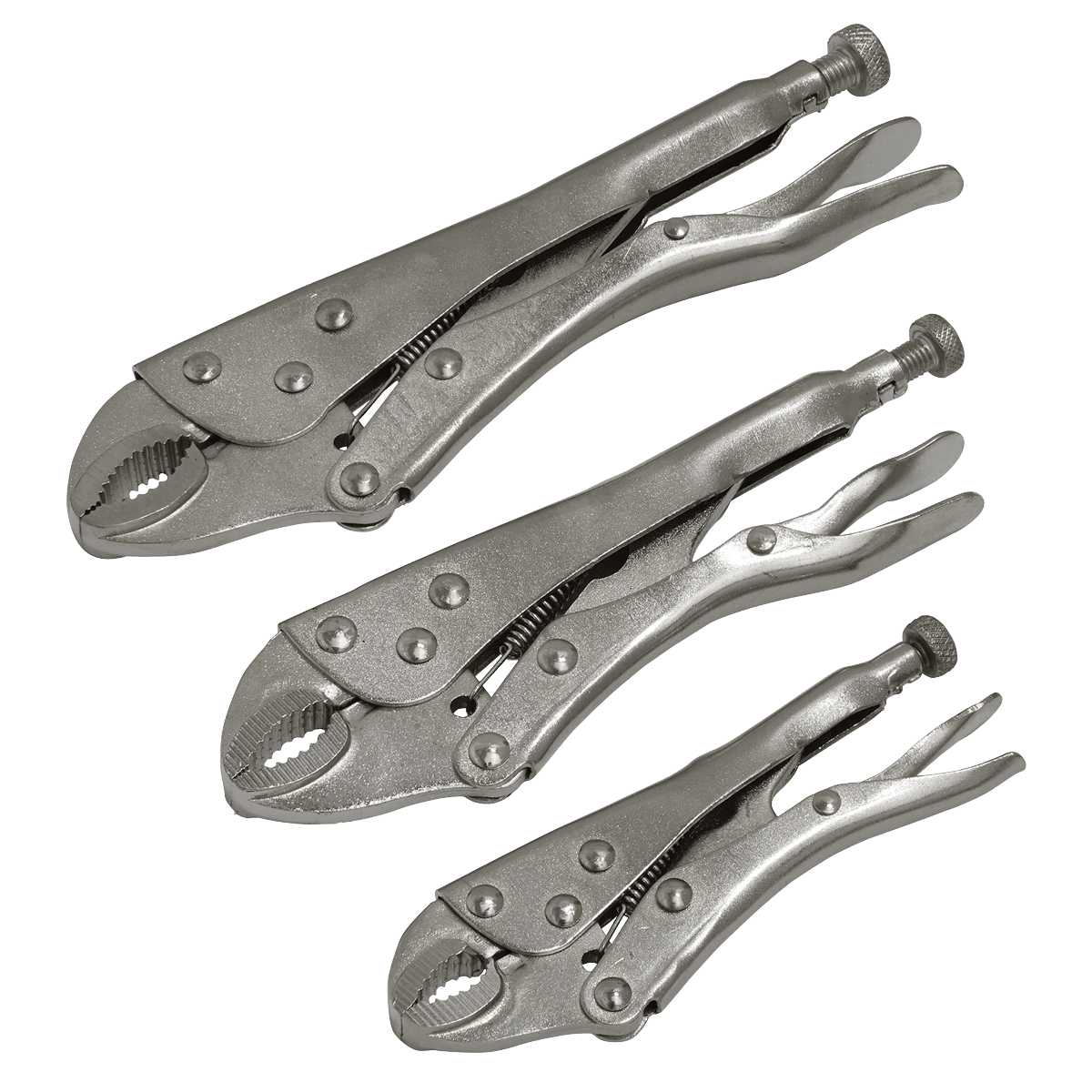 Sealey S0463 Locking Pliers Set 3pc - S0463 - Sealey Tools UK - Trade Counter Direct