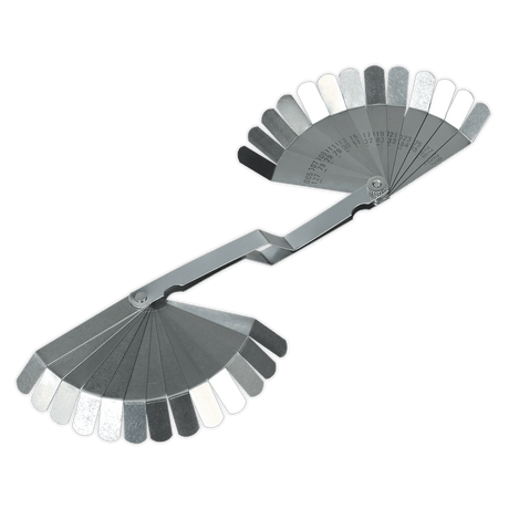 Sealey S0515 Feeler Gauge 26 Blade Offset - Dual Marked - S0515 - Sealey Tools UK - Trade Counter Direct