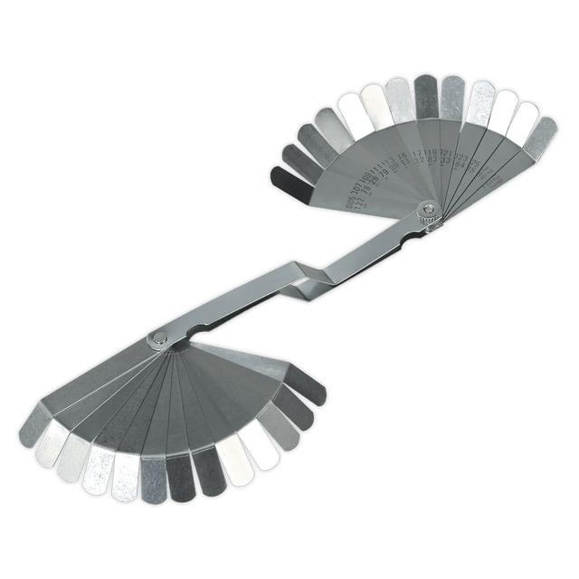 Sealey S0515 Feeler Gauge 26 Blade Offset - Dual Marked - S0515 - Sealey Tools UK - Trade Counter Direct
