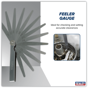 Sealey S0518 Siegen Imperial Feeler Gauge 13 Blade - S0518 - Sealey Tools UK - Trade Counter Direct