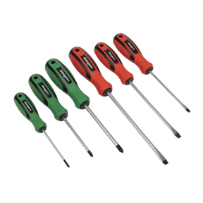 Sealey S0615 Soft Grip Screwdriver Set 6pc - S0615 - Sealey Tools UK - Trade Counter Direct