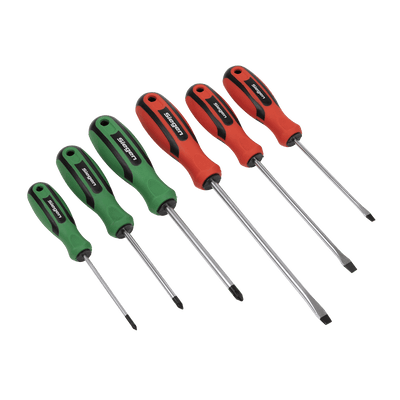 Sealey S0615 Soft Grip Screwdriver Set 6pc - S0615 - Sealey Tools UK - Trade Counter Direct