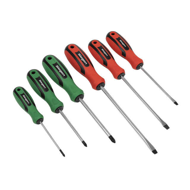 Sealey S0615 Soft Grip Screwdriver Set 6pc - S0615 - Sealey Tools UK - Trade Counter Direct