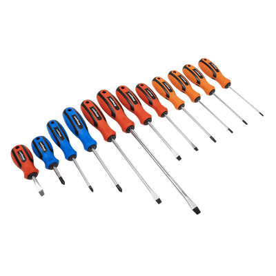 Sealey S0616 Soft Grip Screwdriver Set 12pc - S0616 - Sealey Tools UK - Trade Counter Direct