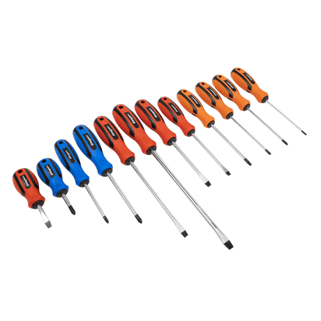 Sealey S0616 Soft Grip Screwdriver Set 12pc - S0616 - Sealey Tools UK - Trade Counter Direct