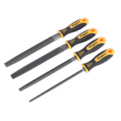 Sealey S0629 Siegen File Set 200mm 4pc - S0629 - Sealey Tools UK - Trade Counter Direct