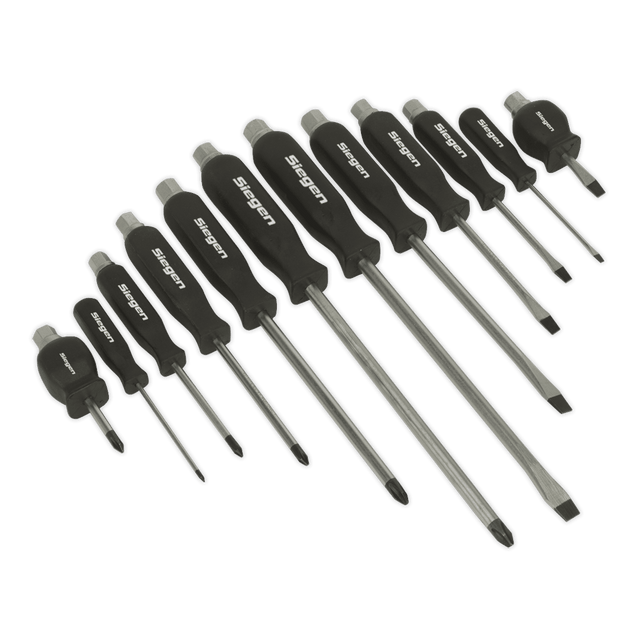 Sealey S0641 Screwdriver Set 12pc Hammer - Thru - S0641 - Sealey Tools UK - Trade Counter Direct