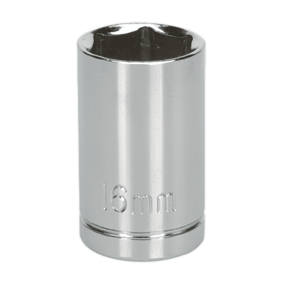 Sealey S0654 WallDrive® Socket 16mm 1/2"Sq Drive - S0654 - Sealey Tools UK - Trade Counter Direct