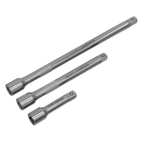 Sealey S0718 Extension Bar Set 3pc 1/4"Sq Drive - S0718 - Sealey Tools UK - Trade Counter Direct