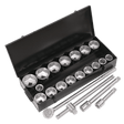 Sealey S0768 Socket Set 21pc 1"Sq Drive 6pt WallDrive® Metric - S0768 - Sealey Tools UK - Trade Counter Direct