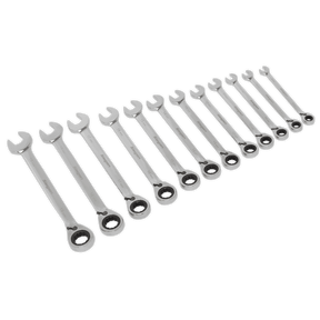 Sealey S0840 Reversible Ratchet Combination Spanner Set 12pc Metric - S0840 - Sealey Tools UK - Trade Counter Direct