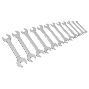 Sealey S0849 Double Open - End Spanner Set 12pc Metric - S0849 - Sealey Tools UK - Trade Counter Direct
