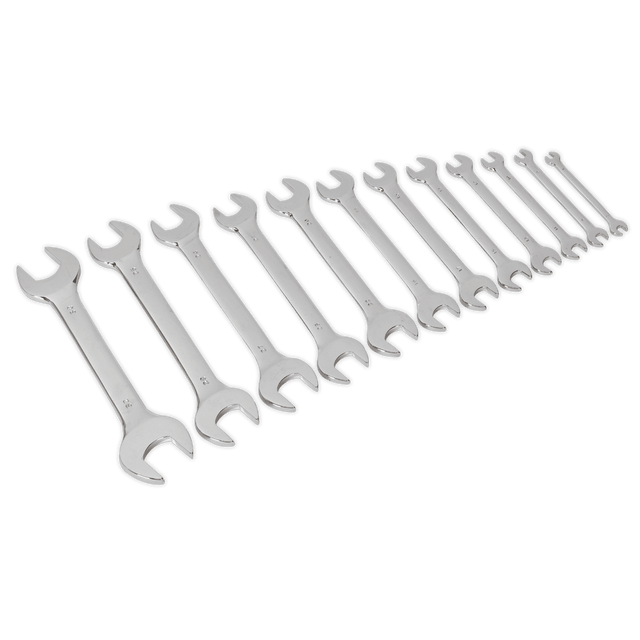 Sealey S0849 Double Open - End Spanner Set 12pc Metric - S0849 - Sealey Tools UK - Trade Counter Direct