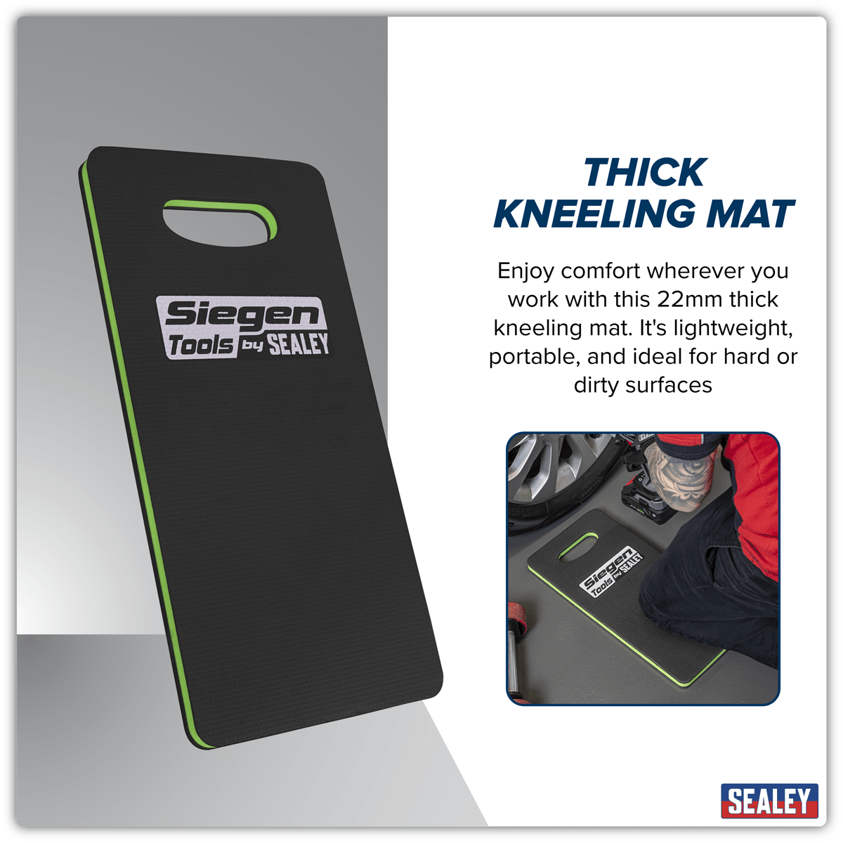 Sealey S08563 Siegen EVA Mechanic's Kneeling Mat 22mm - S08563 - Sealey Tools UK - Trade Counter Direct
