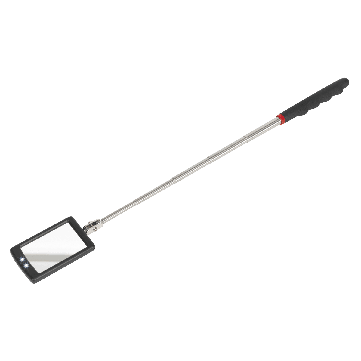 Sealey S0948 Telescopic Inspection Mirror 52 x 83mm with 2 LEDs - S0948 - Sealey Tools UK - Trade Counter Direct