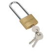 Sealey S0989 Siegen Brass Body Padlock with Brass Cylinder Long Shackle 40mm - S0989 - Sealey Tools UK - Trade Counter Direct