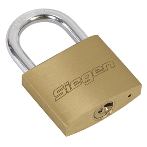 Sealey S0992 Siegen Brass Body Padlock with Brass Cylinder Keyed Alike - Pack of 4 - S0992 - Sealey Tools UK - Trade Counter Direct