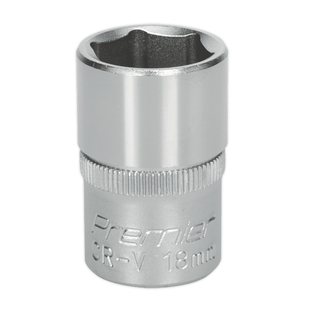 Sealey S1218 WallDrive® Socket 18mm 1/2"Sq Drive - S1218 - Sealey Tools UK - Trade Counter Direct