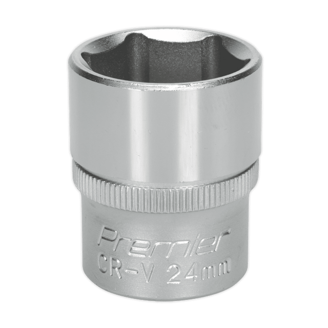 Sealey S1224 WallDrive® Socket 24mm 1/2"Sq Drive - S1224 - Sealey Tools UK - Trade Counter Direct
