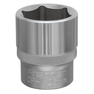 Sealey S1226 WallDrive® Socket 26mm 1/2"Sq Drive - S1226 - Sealey Tools UK - Trade Counter Direct