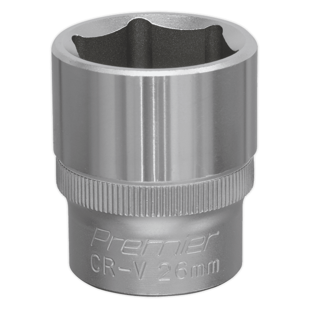 Sealey S1226 WallDrive® Socket 26mm 1/2"Sq Drive - S1226 - Sealey Tools UK - Trade Counter Direct
