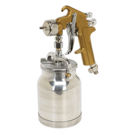 Sealey S775 Spray Gun Suction Feed Siegen Brand 1.7mm Set - Up - S775 - Sealey Tools UK - Trade Counter Direct