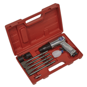 Sealey SA11 Air Hammer with Chisels Long Stroke - SA11 - Sealey Tools UK - Trade Counter Direct