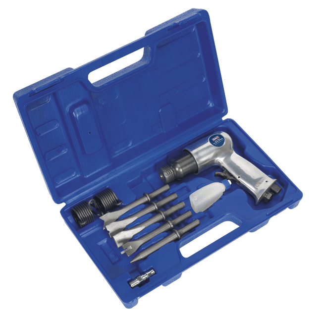 Sealey SA12/S Air Hammer Kit with Chisels Medium Stroke - SA12/S - Sealey Tools UK - Trade Counter Direct