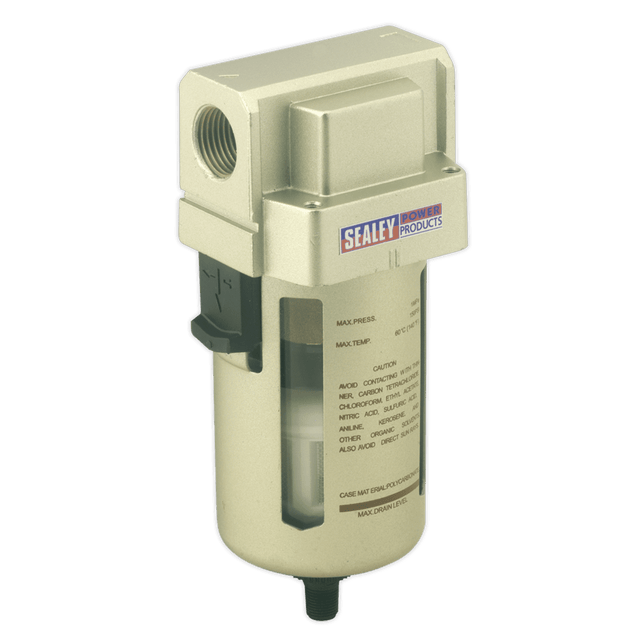 Sealey SA206FAD Air Filter Auto Drain Max Airflow 140cfm - SA206FAD - Sealey Tools UK - Trade Counter Direct