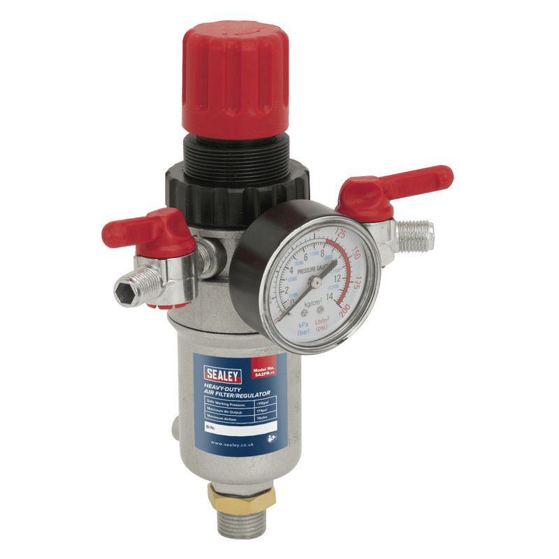 Sealey SA2FR Air Filter/Regulator Heavy - Duty - SA2FR - Sealey Tools UK - Trade Counter Direct