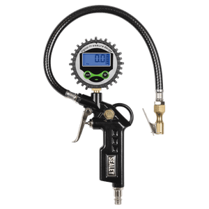 Sealey SA332D Digital Pistol Grip Tyre Inflator with Clip-On Connector - SA332D - Sealey Tools UK - Trade Counter Direct