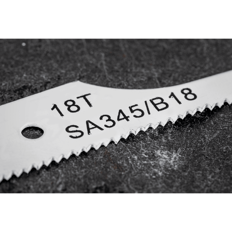 Sealey SA345/B18 74mm HSS Air Saw Blade 18tpi - Pack of 5 - SA345/B18 - Sealey Tools UK - Trade Counter Direct