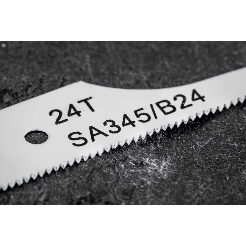 Sealey SA345/B2415 74mm HSS Air Saw Blade 24tpi - Pack of 15 - SA345/B2415 - Sealey Tools UK - Trade Counter Direct
