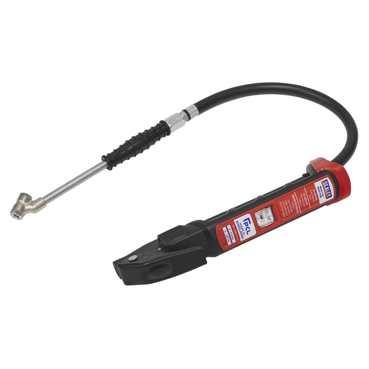 Sealey SA37/93B PCL Anodised Tyre Inflator with Twin Push-On Connector - SA37/93B - Sealey Tools UK - Trade Counter Direct