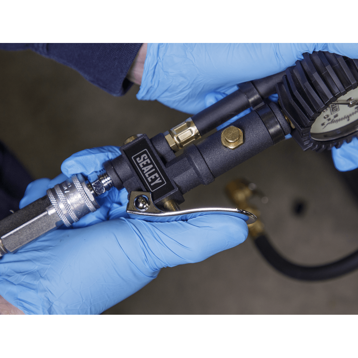 Sealey SA399 Tyre Inflator with Clip-On Connector - SA399 - Sealey Tools UK - Trade Counter Direct