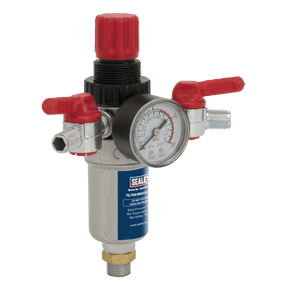 Sealey SA4FR/38 Air Filter/Regulator 3/8"BSP Male - 1/4"BSP Male - SA4FR/38 - Sealey Tools UK - Trade Counter Direct